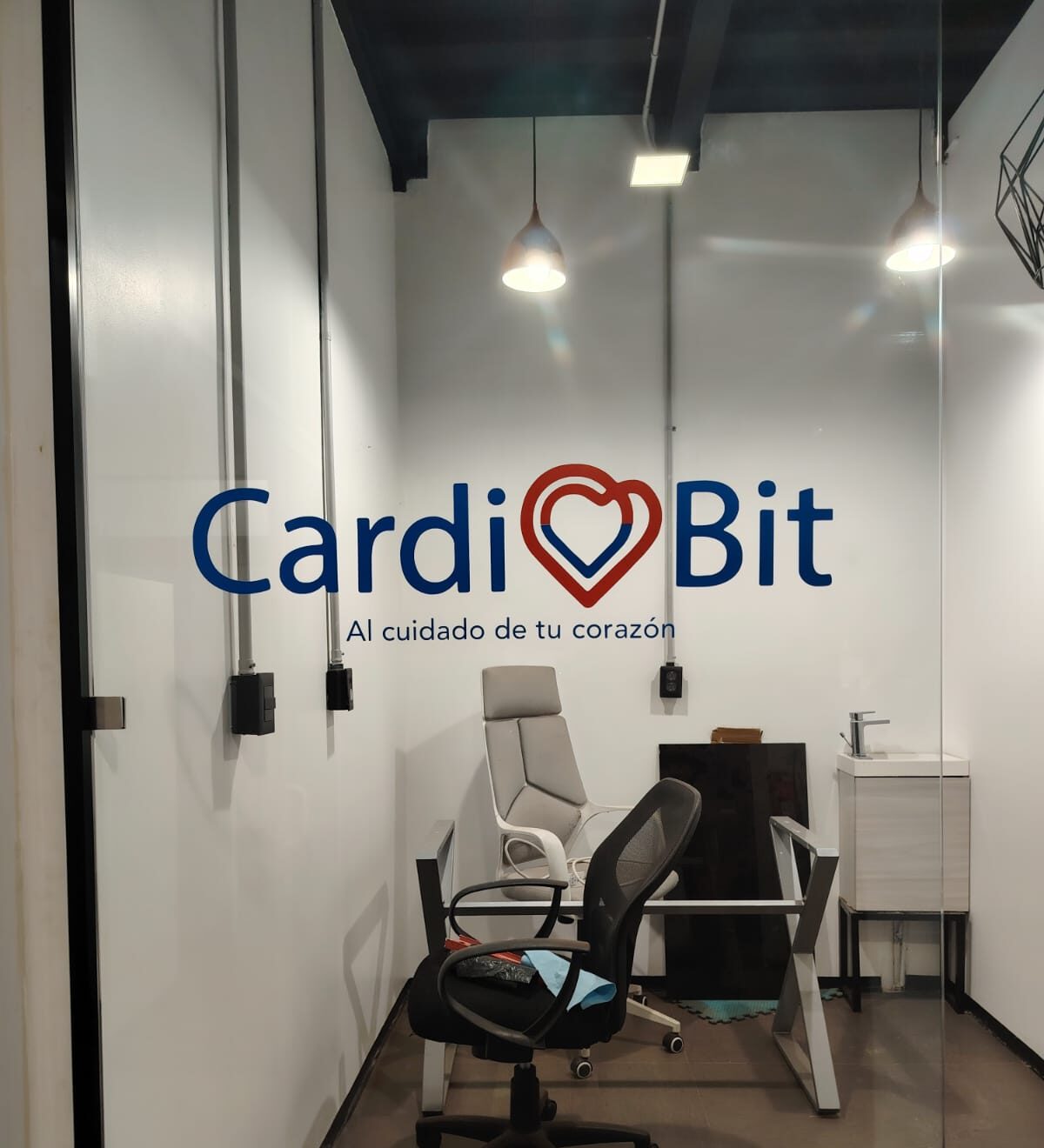 Colocación de vinil con logotipo.